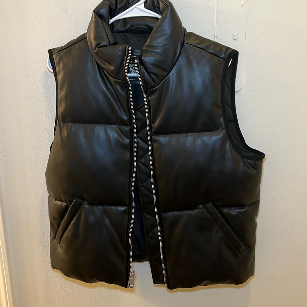 Black Levi’s Leather Vest